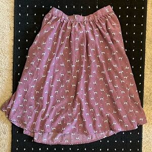 Xhilaration Purple Dalmatian Knee Length Skirt.